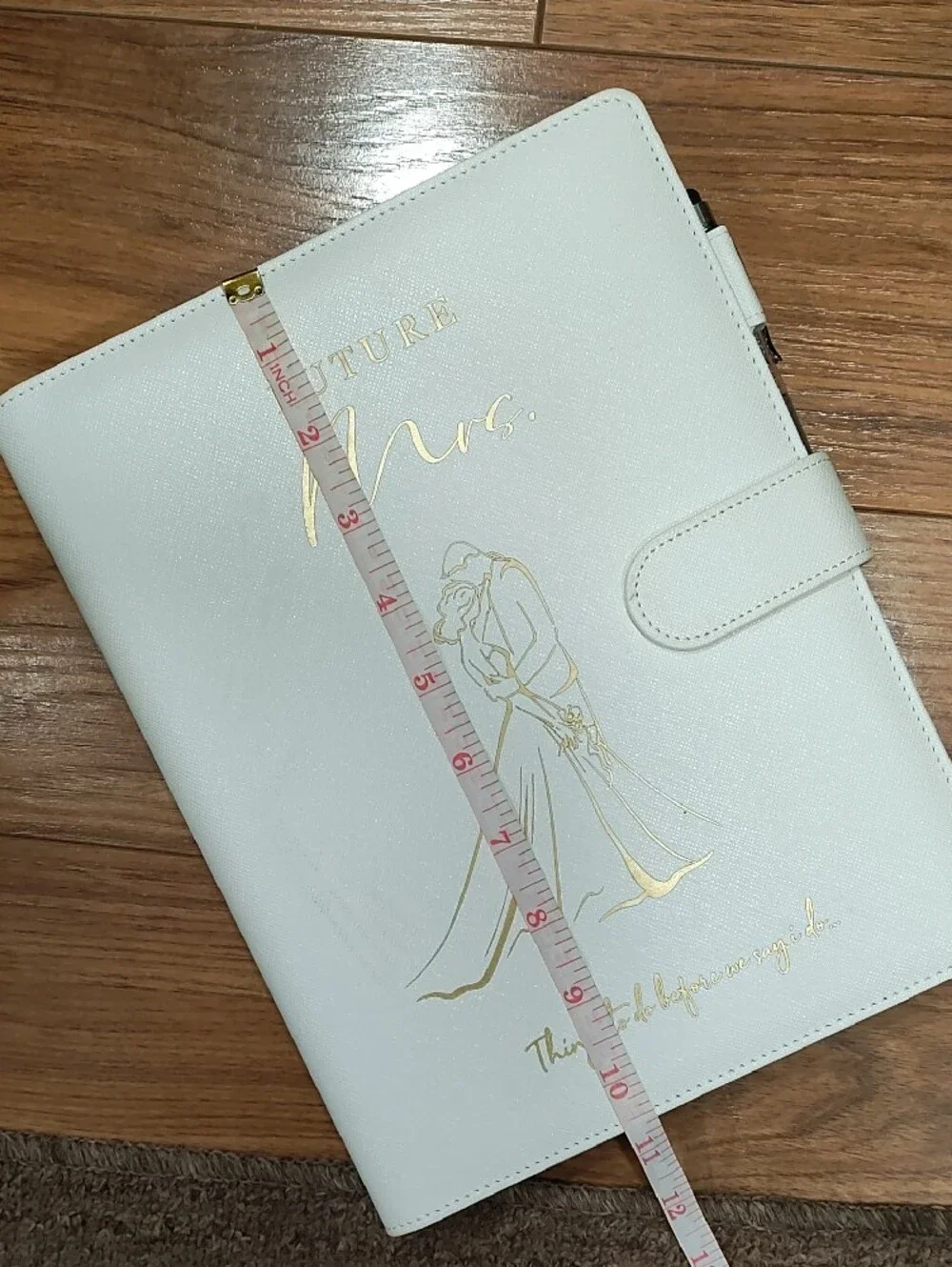 Future Mrs. Wedding Planner Organizer - White with Gold Accents